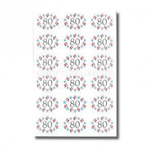 Oblater/stickers, ''80'', 36 stk.