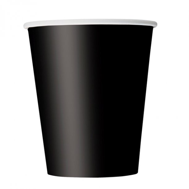 Papkrus - Sort, 8 stk