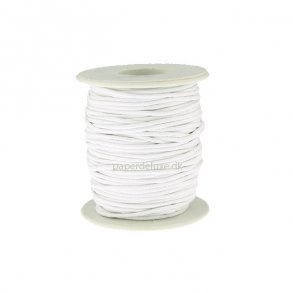 Hvid bomuldvoksbnd, 20 meter