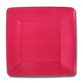 Caspari Paptallerkner Forret/Dessert - Pink, 8 stk.