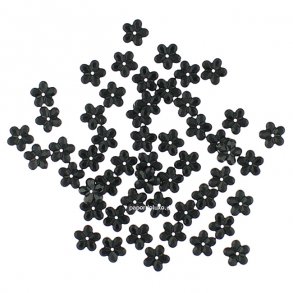 Strblomster til bordpynt og deko, sort, 120 stk.