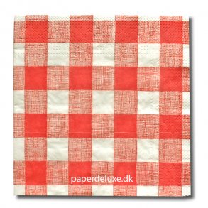 Rdternet frokostservietter, 20 stk.