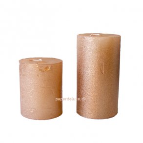 Kobber rustik bloklys, 7x8,5 cm., 38 timer, 1 stk. (det lave)