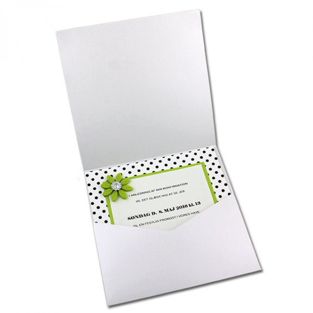 Ide til lav selv invitation - Paris Folder Lime