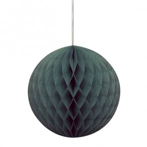 Pom pom/honeycomb, sort, 20 cm