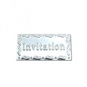 Zinkskilt 'invitation', 12 stk.