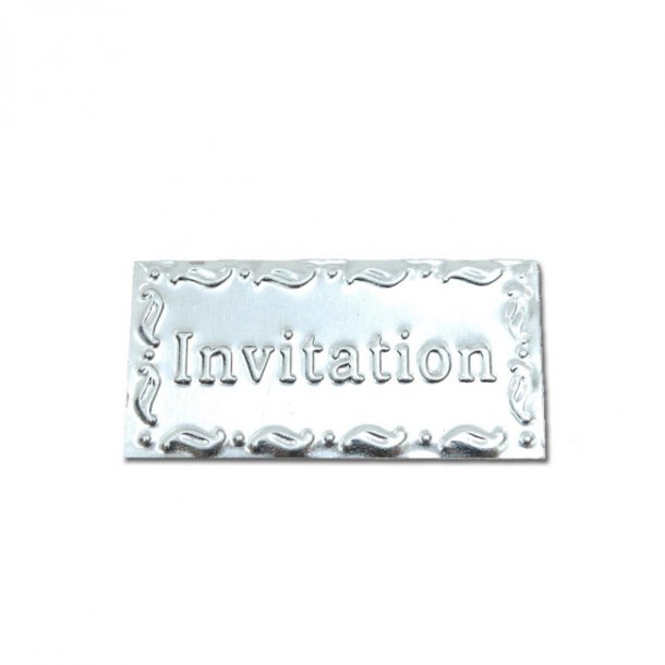 Zinkskilt 'invitation', 12 stk.