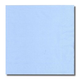 Lysebl gennemfarvede middagservietter, 20 stk.