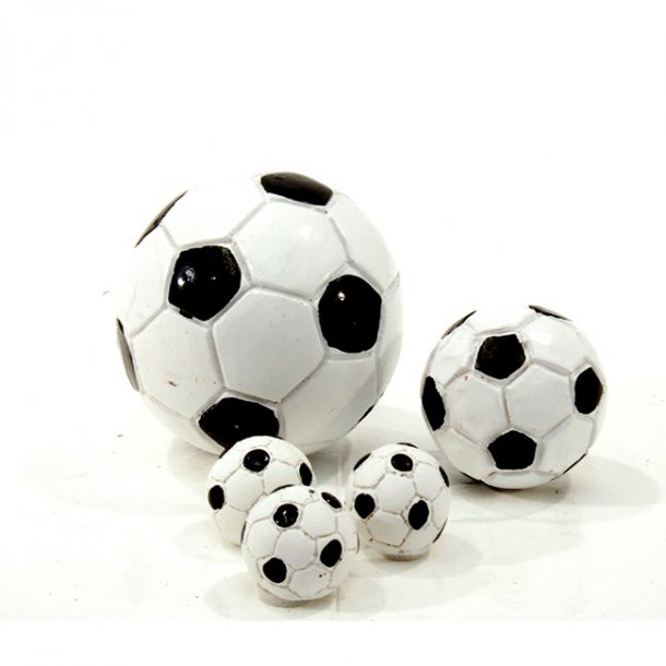 Bordpynt Fodbolde, pose med 12 sm inkl. klbepude