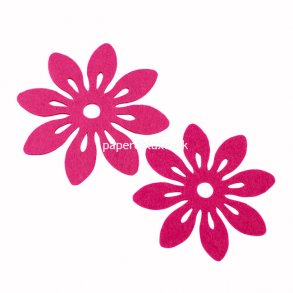 Bloklys bordskner, Pink filt, 6 stk.