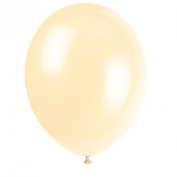 Balloner, Creme perlemor, 8 stk.