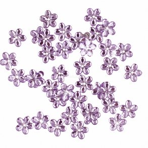 Strblomster til bordpynt og deko, lilla, 120 stk