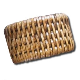 Servietringe, Caspari, Rattan, 4 stk.