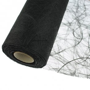 Bordlber Sort, 0,30 mtr x 25 mtr.