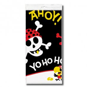 Plastikdug med Pirat/srver motiv, 137 x 213 cm