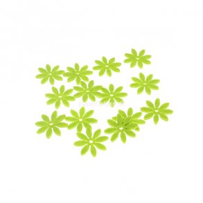 Filt blomster lime, lille 18 stk.