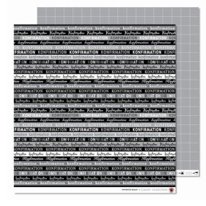 Designark/scrapbookingark, Konfirmation Sort