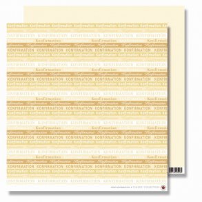 Designark/scrapbookingark, Konfirmation Creme